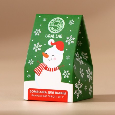 New Year's bomb for a bath, 40 g, vanilla cake aroma, New Year-3