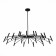 Ceiling lamp ST LUCE. SL1214.402.24. Spidey. 24x5 watts, G9, 4000k, 132x132x100 cm, black color