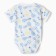 Body with a short sleeve "balloon", blue color, height 62 cm