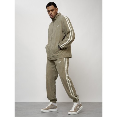 Male tracksuit, size 52, khaki color-10