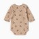 Body baby with a long sleeve, beige color, height 74