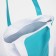 Textile bag with lightning, white/mint color