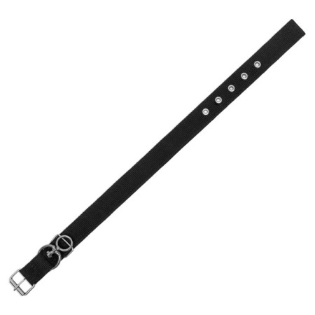 Two -layer collar with a swivel 55 x 2.5 cm, polyester, black-4