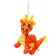 Soft toy "Dragon" on the suspension, 13 cm, color orange color