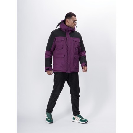 Ski jacket men, size 52, purple color-12