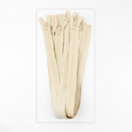Lightning "Tractor", No. 8, connective, locking machine, 80 cm, ivory color-2