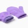 Baby mittens minku, purple color, 12 cm