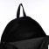 A backpack with a zipper, an outer pocket, the color is black