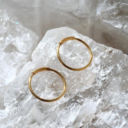 Piercing in the nose "Ring", d = 8 mm, set 2 pcs., Color gold-1