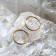 Piercing in the nose "Ring", d = 8 mm, set 2 pcs., Color gold