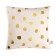 Decorative pillow "Ethel" white peas, 40x40 cm, velor, 100% p/e