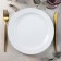 Beliece plate, d = 24 cm, white, porcelain