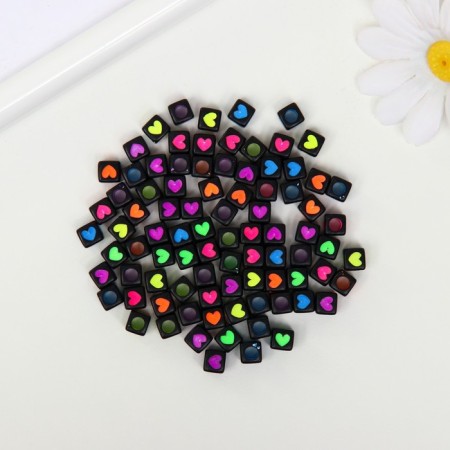 A set of plastic beads "Astra" 6 mm, 2 types of 20 g, (66882)-2