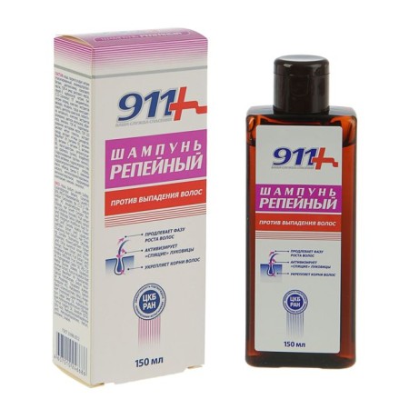 Shampoo "911 burdock" from hair loss and baldness, 150 ml