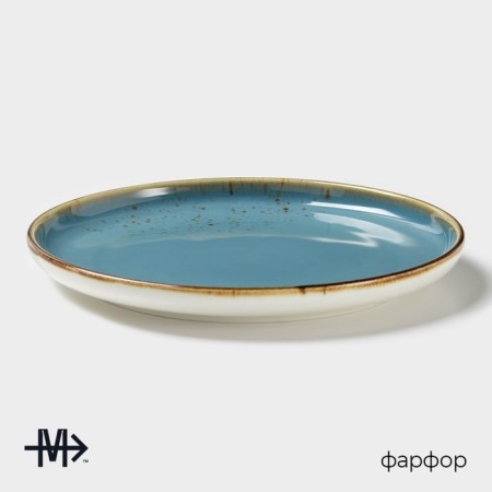 Pile plate Magistro "Cerera", d = 18 cm, porcelain, blue-1