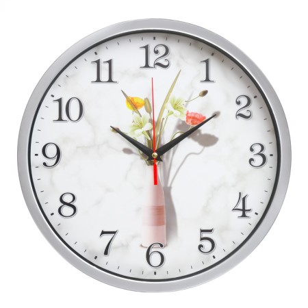 Watch wall "Flowers", D-30 cm, smooth move