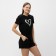 Homemade female set (T -shirt, shorts), black color, size 48