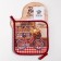 Ethel Kitchen set "Bakery House": mittens-output 20x28 cm, birch 19x19 cm, 100% cotton