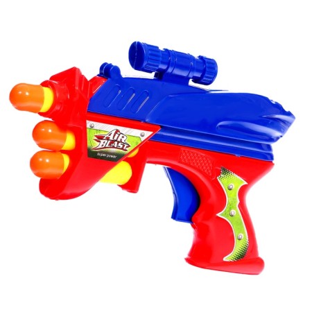 Cosmoblaster pistol, shoots with soft bullets (3 pcs.), Mix color-7
