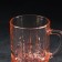 Rose mug, glass, 300 ml