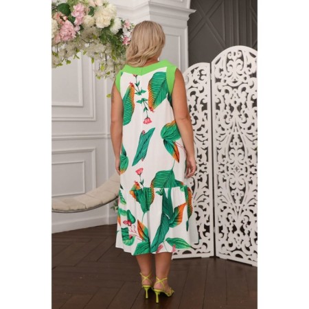 Women's dress, size 54, white color-7