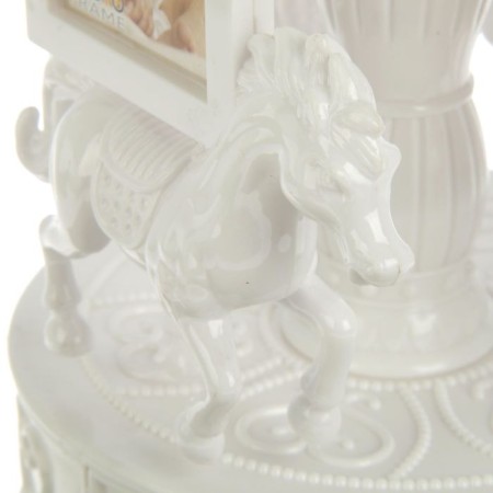 Photo frame plastic in 6 photos 5x6 cm musical "Carousel with horses" 22x14x14 cm-3