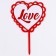 Topper "Love", Heart