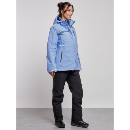 Ski costume female winter, size 54, purple color-3