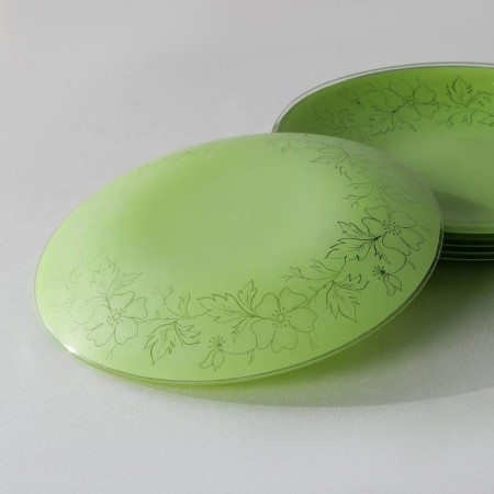 Dining Service "Lara", 7 items: D = 30 cm - 1 pc, d = 20 cm - 6 pcs, color salad color-2