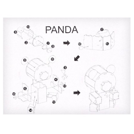 Set for creativity Soster 3D figures "Panda"-5