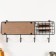 Decorative wood hooks, metal "blue fish" 40.2x4x17.7 cm