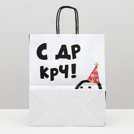 Craft package with jokes "with DR CRC", 22 x 12 x 27 cm-1