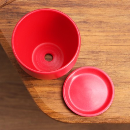 Flower pot "Color Gam" red, 0.6 liters-3