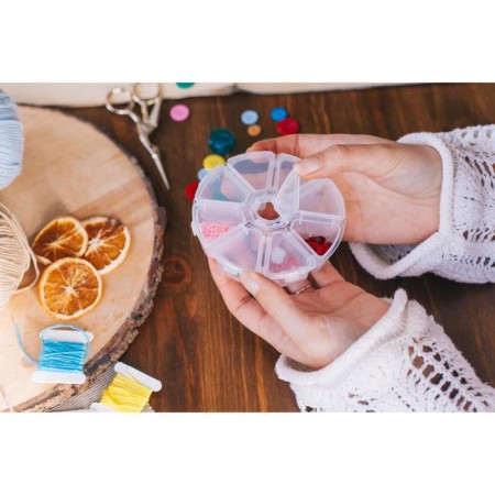 Organizer for decor, 8 departments, d = 10.5 × 3 cm, the color is transparent-2
