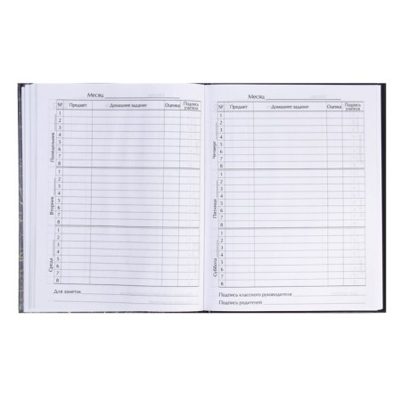 Diary for grades 5-11, "Cosmos", solid cover 7BC, glossy lamination, 48 sheets-4