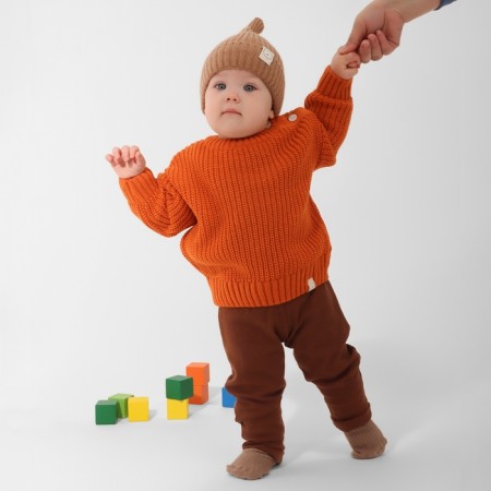 Jumper knitted baby i oranges, r.86-92, orange