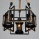 Caus -chandelier "MADILAL" 3HE27 Black 40x42x64cm Bayerlux