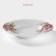 Plate porcelain deep shade "rose", d = 20 cm, white color