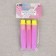 Needle for raising loops, with a cap, 14 cm, d = 0.8 mm, pink/yellow color