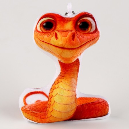 Soft toy on the suspension "snake", 11 cm, sandy color-1