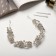 Hair accessory "Dolores" chamomile leaflets, 23.5x2 cm, silver