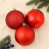 Set of balls plastic D-10 cm, 3 pcs "Classic Assorted" red