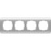 Frame for 4 posts WL12-FRAME-04, silver color