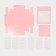 Box for sweets, confectionery packaging, 16 cells, “pink” 17.7 x 17.7 x 3.8 cm