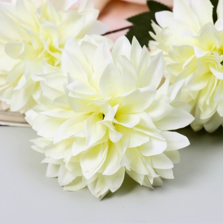 Artificial flowers "Garden Georgin" 9x60 cm, white-1