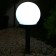Garden lamp on the sunny battery "Small ball", 10 × 32 × 10 cm, 1 LED, glow white glow