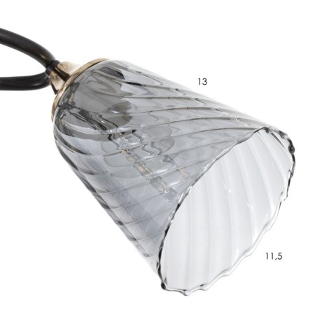 Roni chandelier 5he27 40w Black 62x62x23cm Bayerlux-5