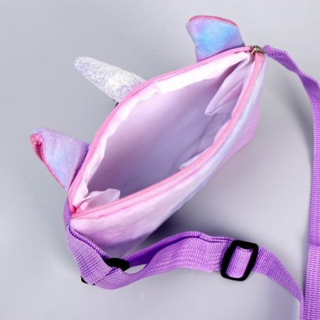 Children's Bag "Plush Unicorn", 17x13x3 cm-4