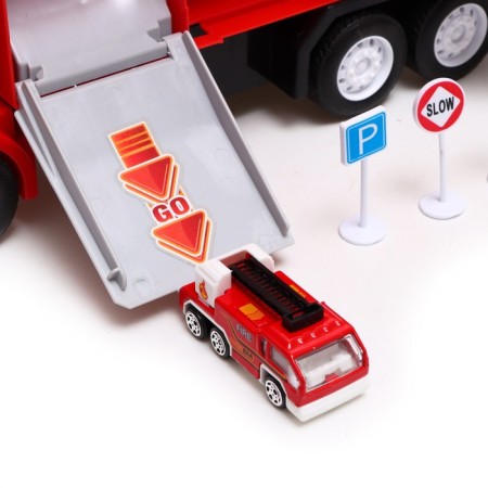 Parking "Fire Service", with the effect of smoke, light and sound-7