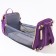 Bag backpack for mom and baby with a changing rug, purple color